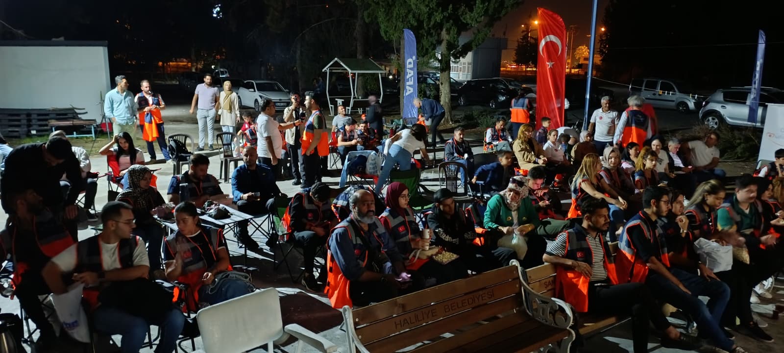 Şanlıurfa’da AFAD Gönüllüleri Açık Hava Sinema Etkinliğinde Buluştu