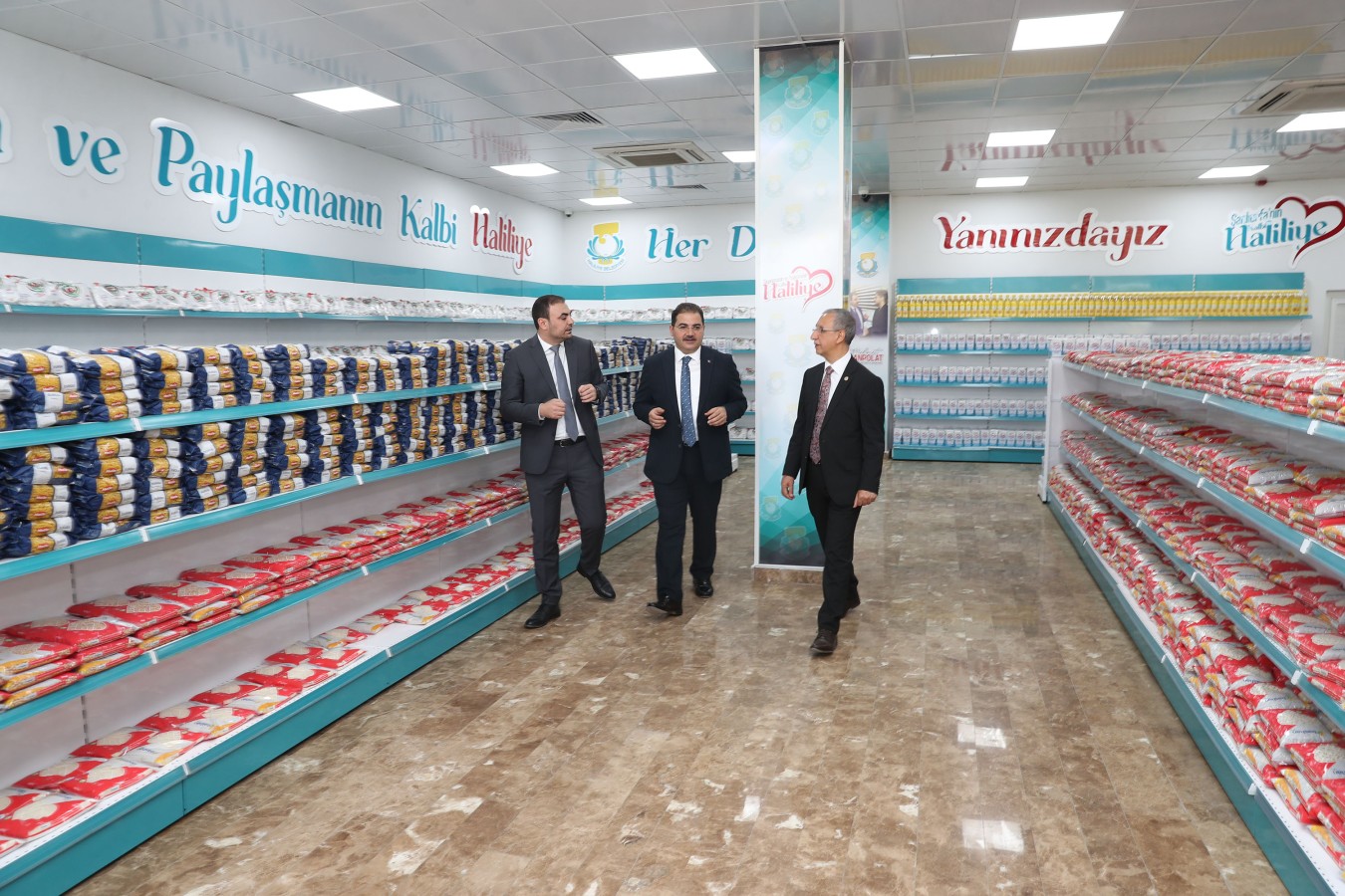 BAŞKAN CANPOLAT VE MİLLETVEKİLİ DUSAK’TAN HALİLİYE’DEKİ MERKEZLERE