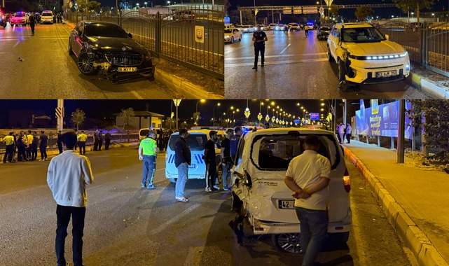 ŞANLIURFA’DA GECE YARISI ZİNCİRLEME KAZA! ALKOLLÜ SÜRÜCÜ PANİK YARATTI