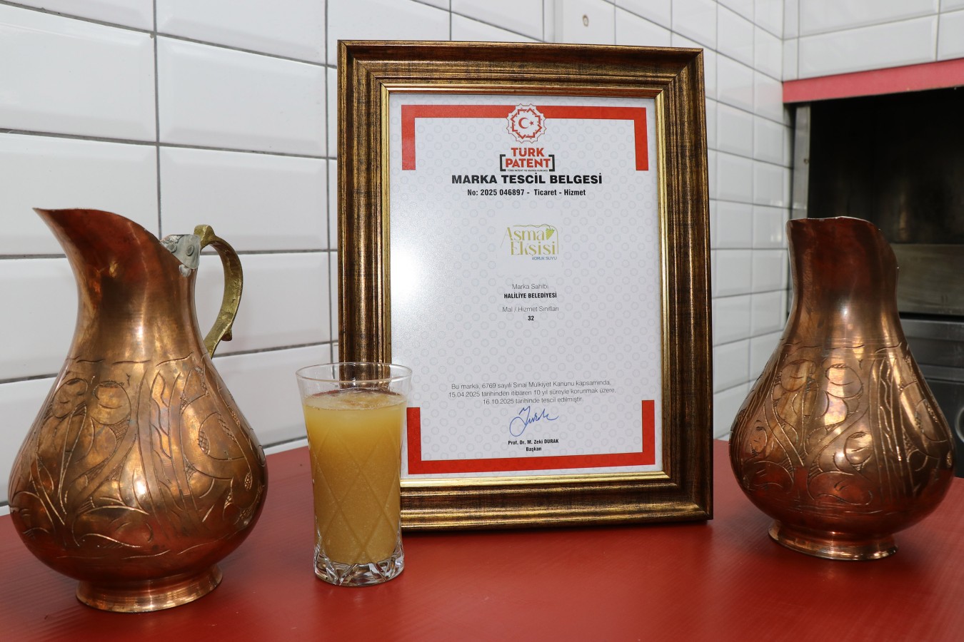 HALİLİYE’DEN MARKA HAMLESİ: “ASMA EKŞİSİ” TESCİLLENDİ