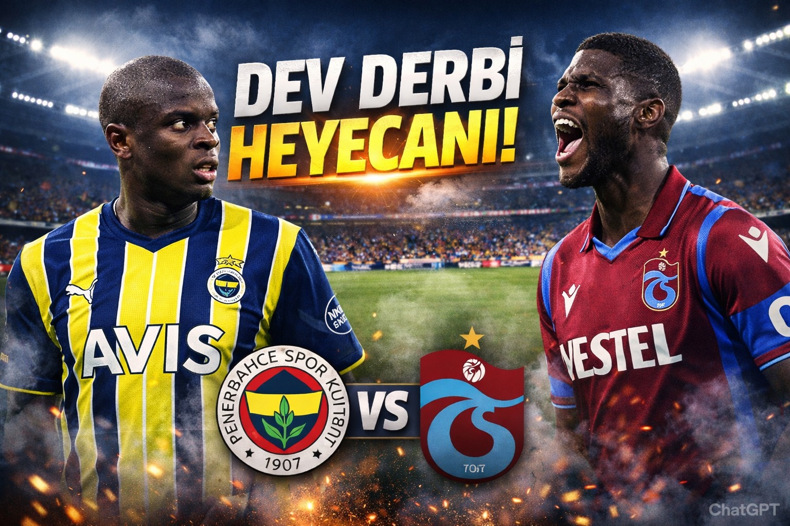 DERBİ HEYECANI PAPARA PARK’A TAŞINIYOR: FENERBAHÇE VE TRABZONSPOR’UN MUHTEMEL İLK 11’LERİ 