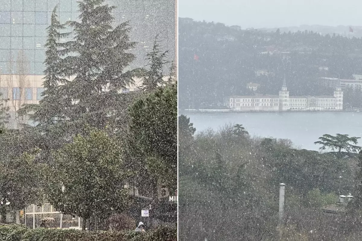 İSTANBUL’DA KAR YAĞIŞI BAŞLADI: SICAKLIKLARIN SERT DÜŞÜŞÜ ULAŞIMI DA ETKİLEDİ