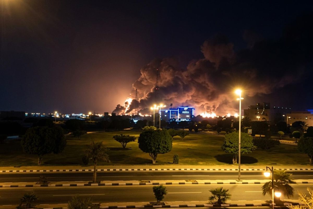 ORTA DOĞU YİNE ALEVLER İÇİNDE! SUUDİ ARABİSTAN’DA ARAMCO RAFİNERİSİNE İHA SALDIRISI