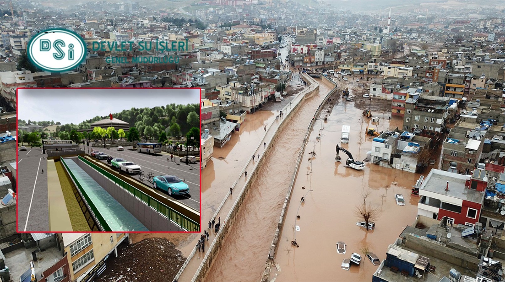 Urfa’da sel sonrası dere yataklarına neşter vuruluyor!;