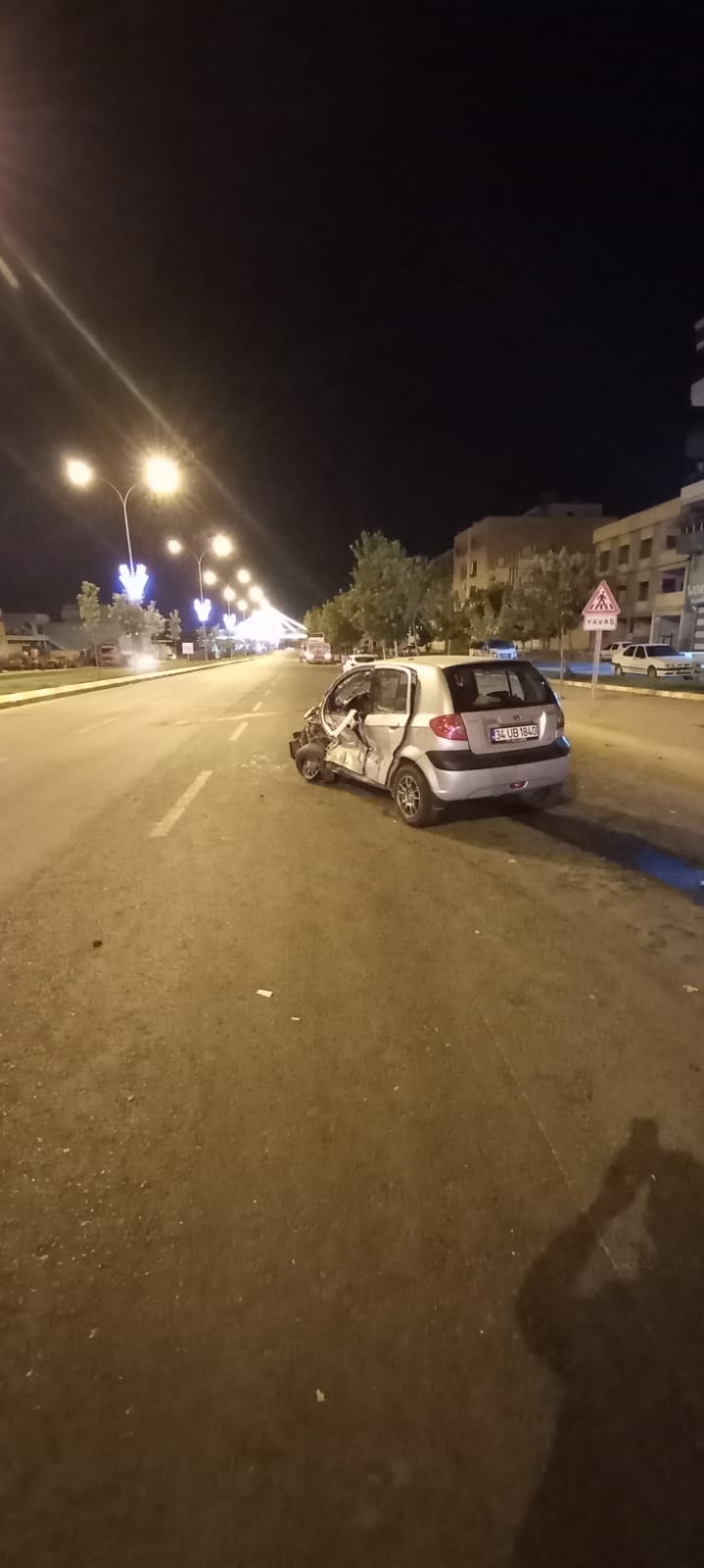Akçakale yolunda trafik kazası:1 yaralı