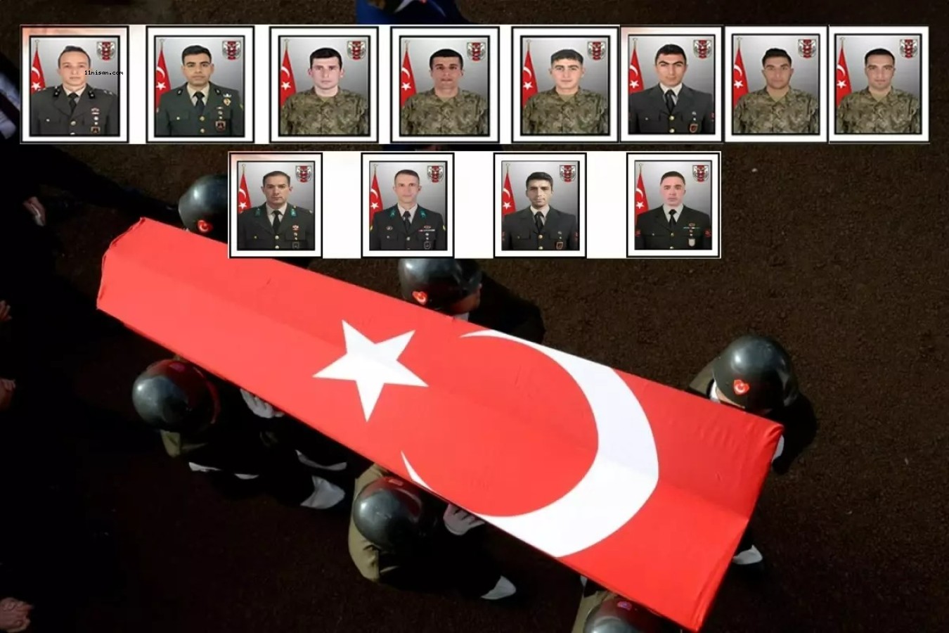 ŞEHİT 12 ASKERİMİZİN KİMLİKLERİ BELLİ OLDU;
