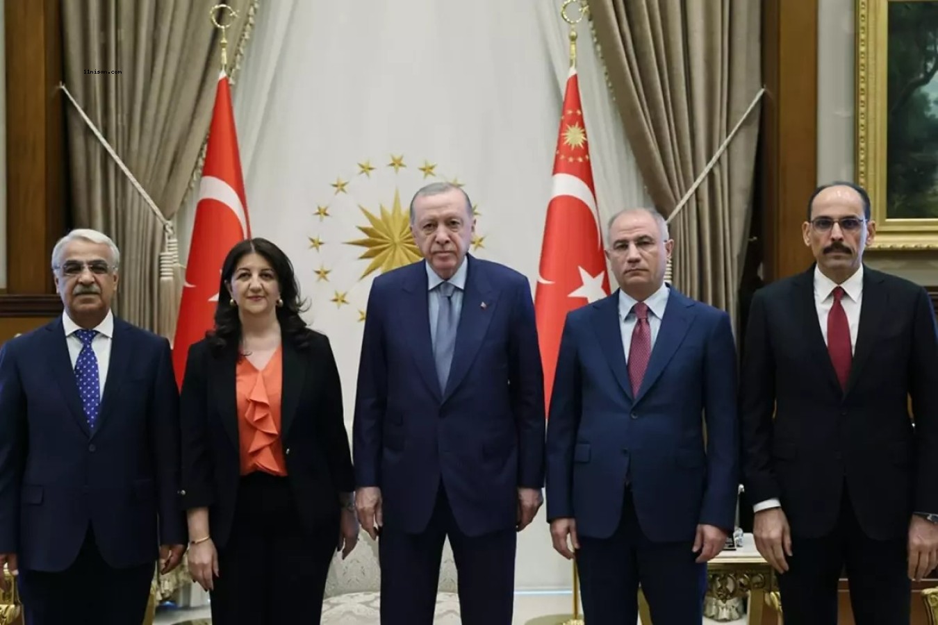 CUMHURBAŞKANI ERDOĞAN İLE DEM PARTİ HEYETİ ARASINDAKİ GÖRÜŞME BAŞLADI;