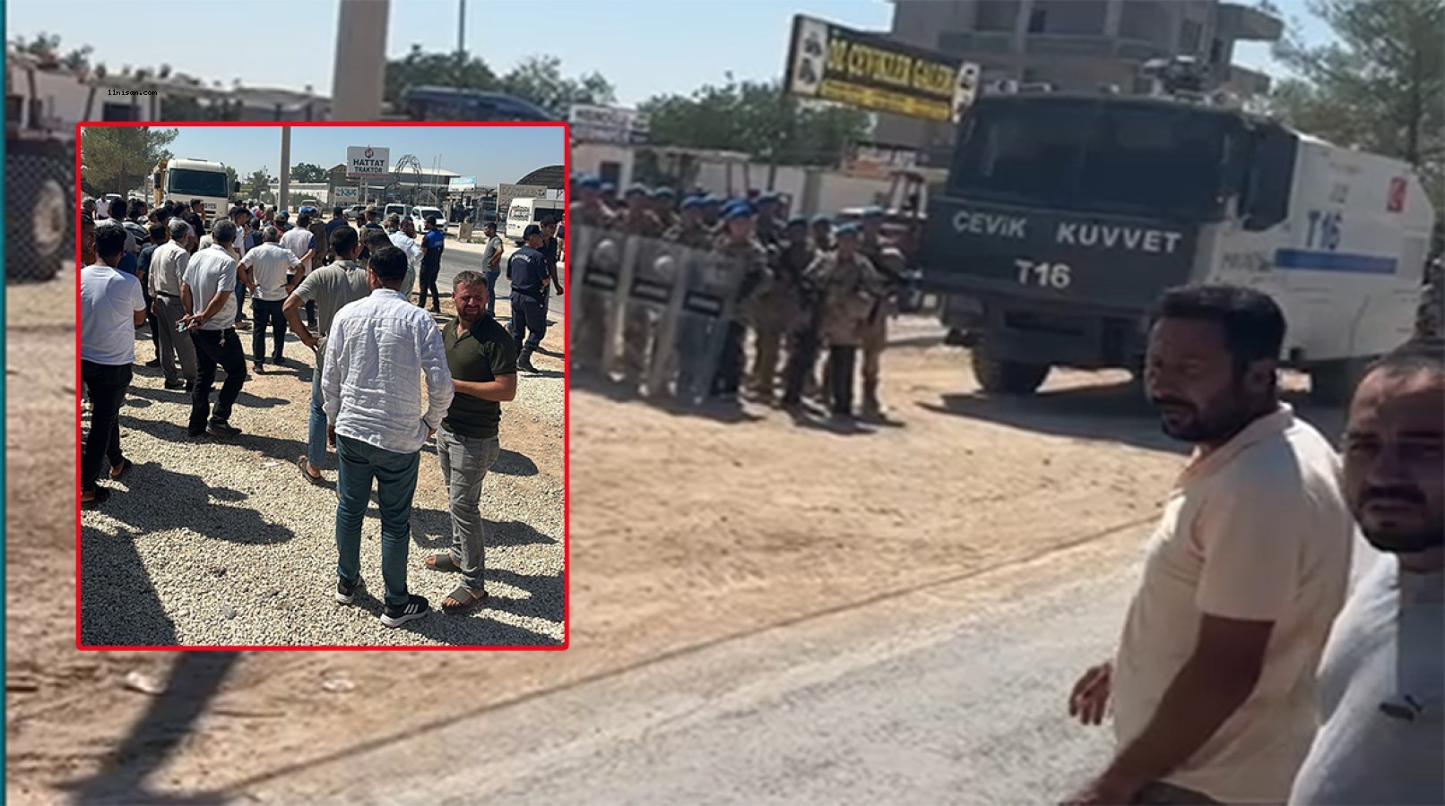 Suruç’ta galericiler yolu trafiğe kapattı;