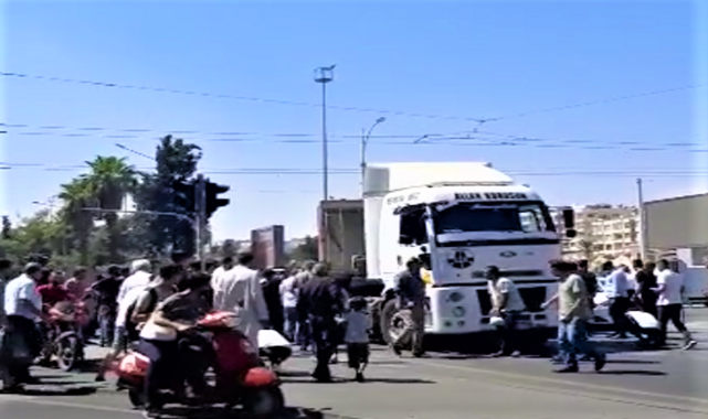 Şanlıurfa'nın tam merkezinde tır dehşet saçtı!;