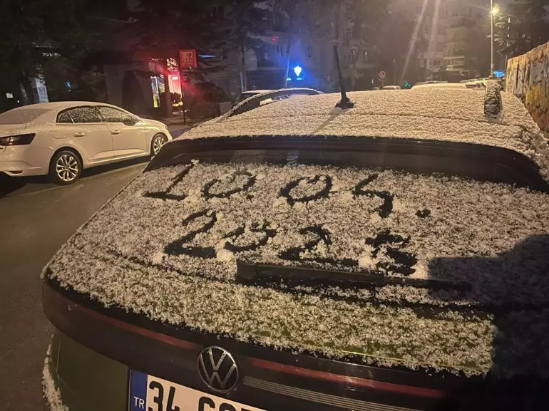 Ankara’da nisan ayında kar sürprizi