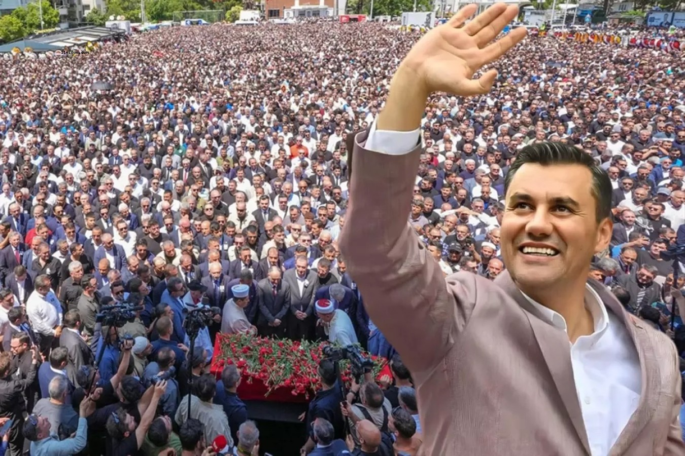 FERDİ ZEYREK'İN CENAZESİNEDE İNSAN SELİ! BİNLERCE KİŞİ AKIN ETTİ;