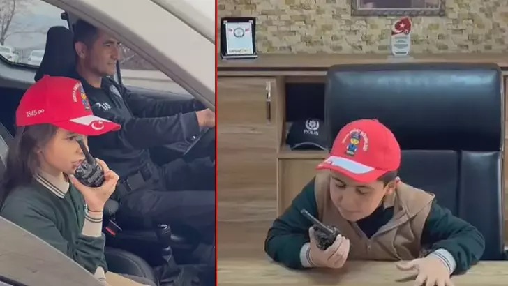 Polislik hayallerini 1 günlüğüne gerçekleştirdiler;