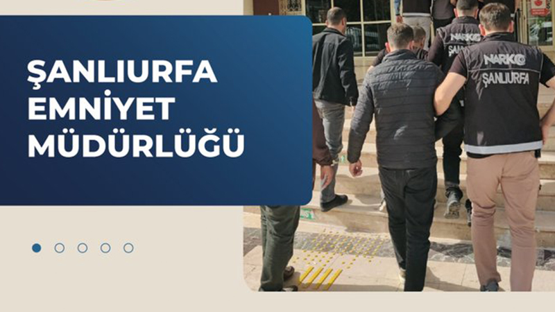 Urfa’da narkotik suçlarla mücadelede 3 kişi yakalandı;