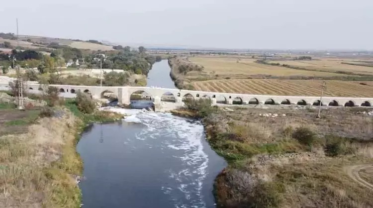 Ergene Nehri'nin suyu 3'üncü derece kirli çıktı;