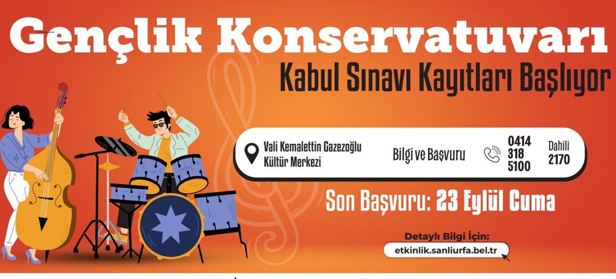 Şanlıurfa’da konservatuvar kursları başlıyor