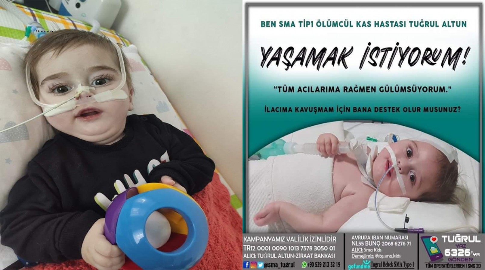 Tuğrul bebek ‘yaşamak için’ yardım bekliyor