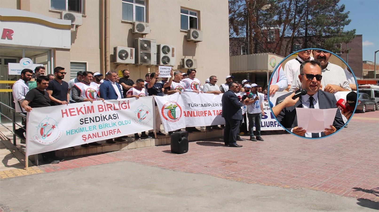 Şanlıurfa'da sağlık çalışanları işi bıraktı!