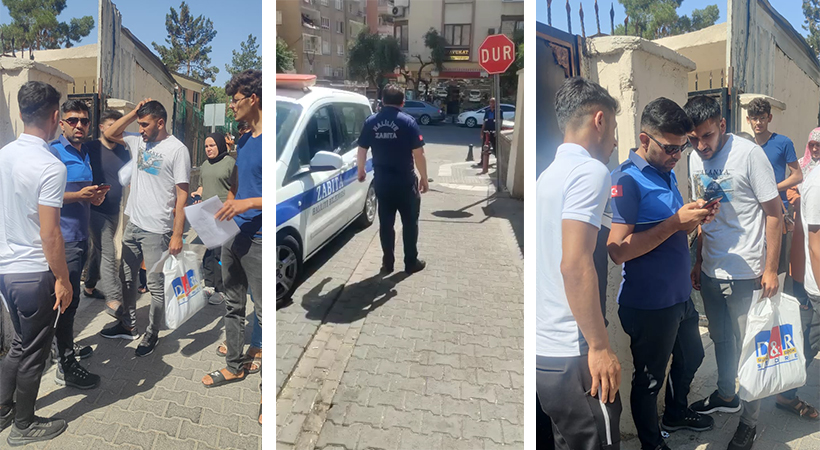 Urfa'da sınava geç kalan öğrencinin yardımına zabıta koştu!;