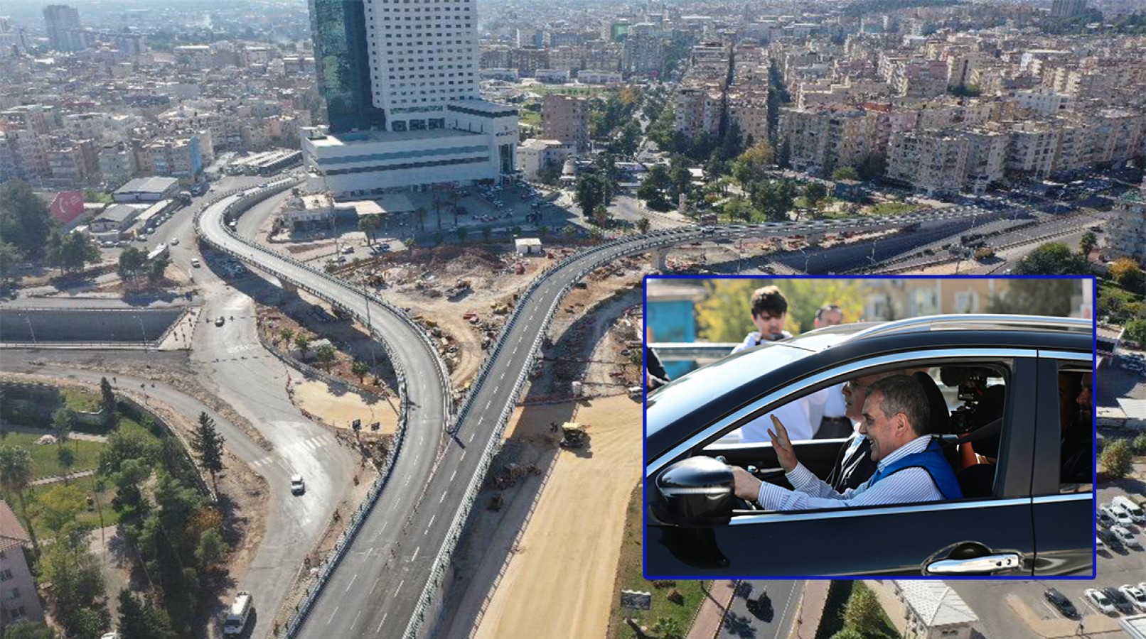 Abide Kavşağı'nda İpekyol Viyadüğü araç kullanımına açıldı;