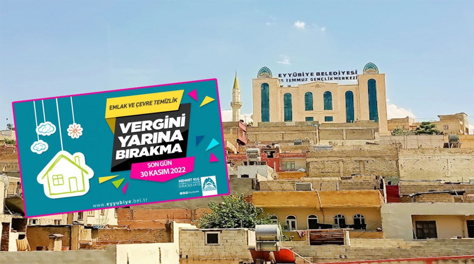 Eyyübiye Belediyesi’nden vergi uyarısı;