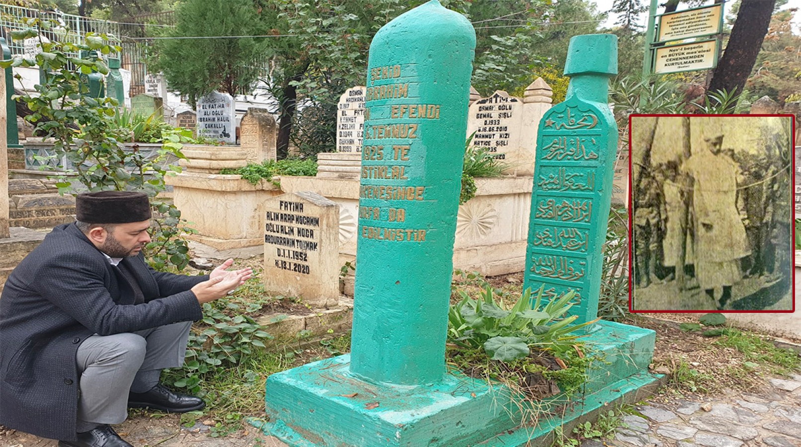İmam Halil Konakçı bu kez Urfa’da kabristan ziyaretiyle gündeme geldi;