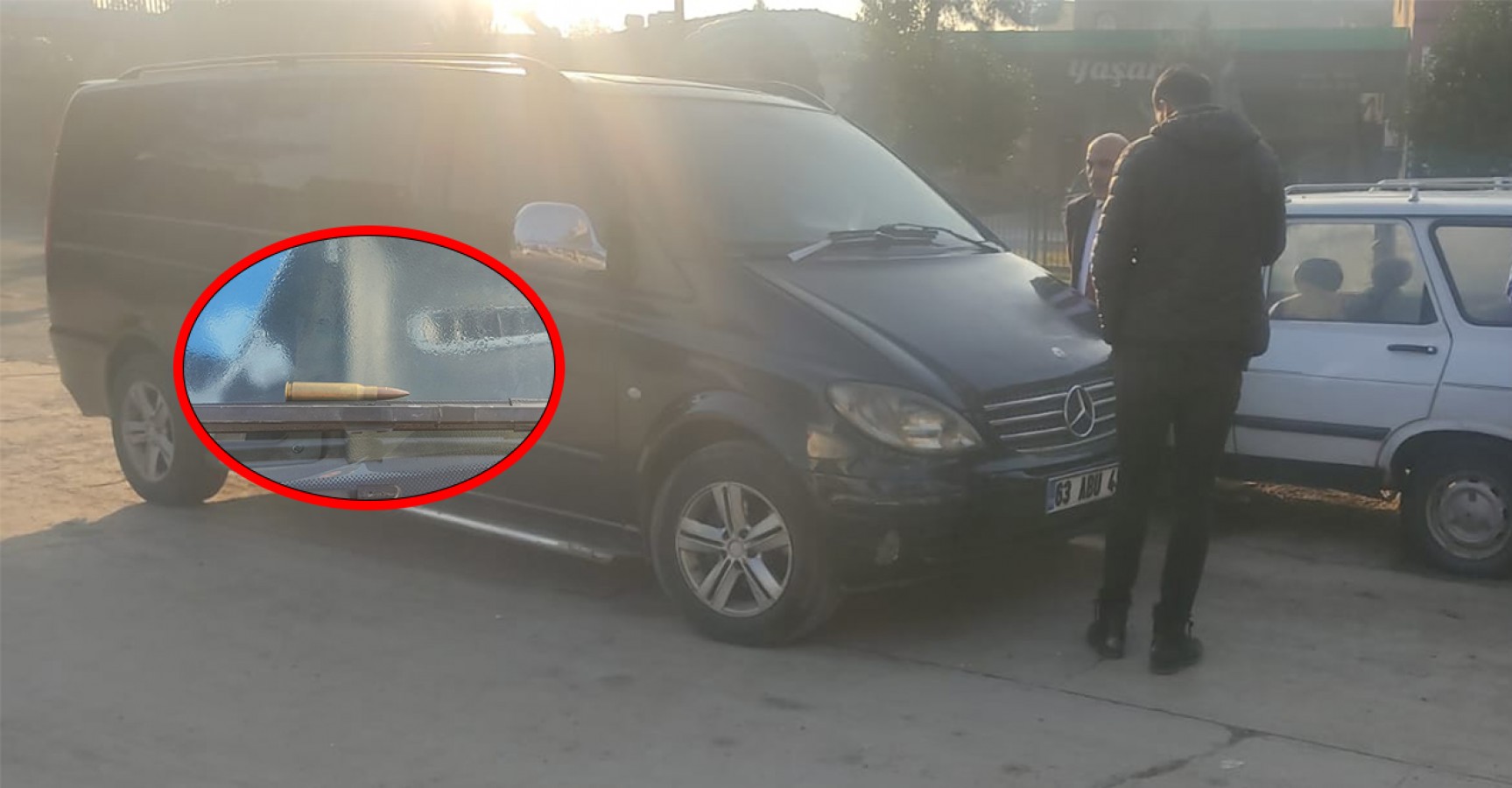 Şanlıurfa'da görevi teslim alacak başkanın aracına mermi bırakıldı!;