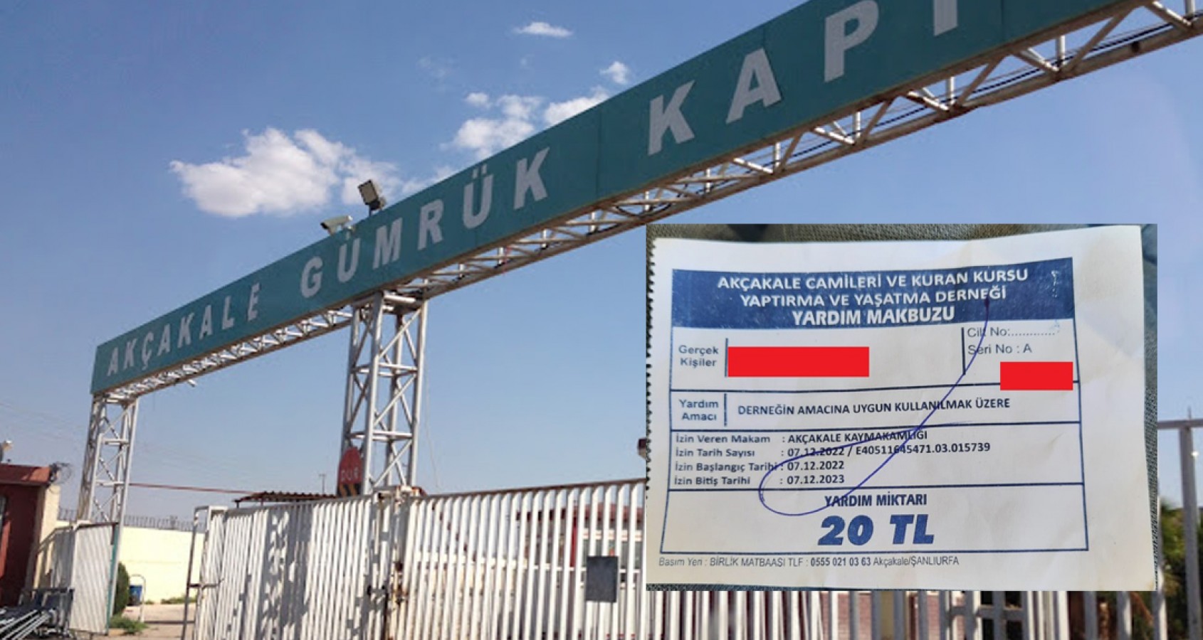 Akçakale Gümrük Kapısı'nda "Zoraki yardım" iddiası!;