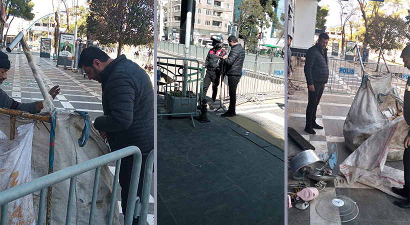 Ağır hasarlı binada hırsızlık yapan çekçekçi suçüstü yakalandı!;