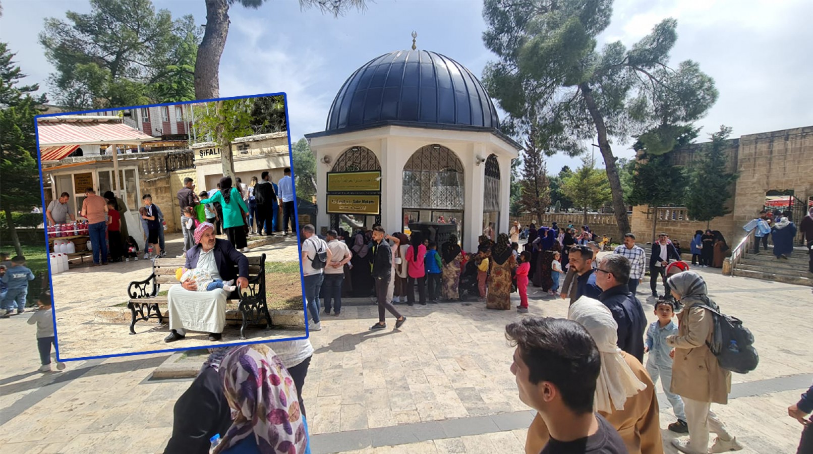 Eyyüp Peygamber makamı bayramın son günü ziyaretçi akınına uğradı;