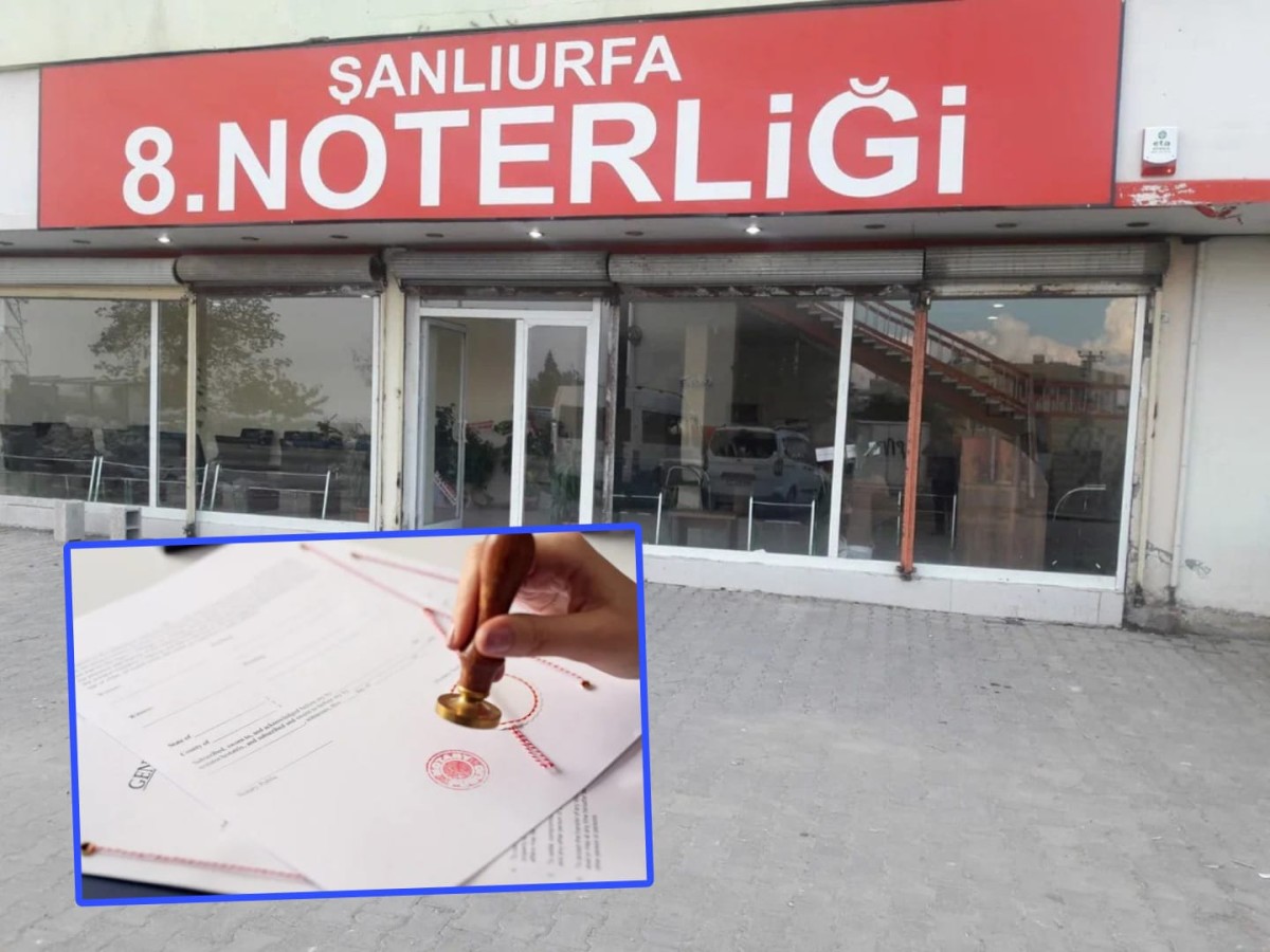 Urfa’da noterler ne kadar işlem yaptı?;