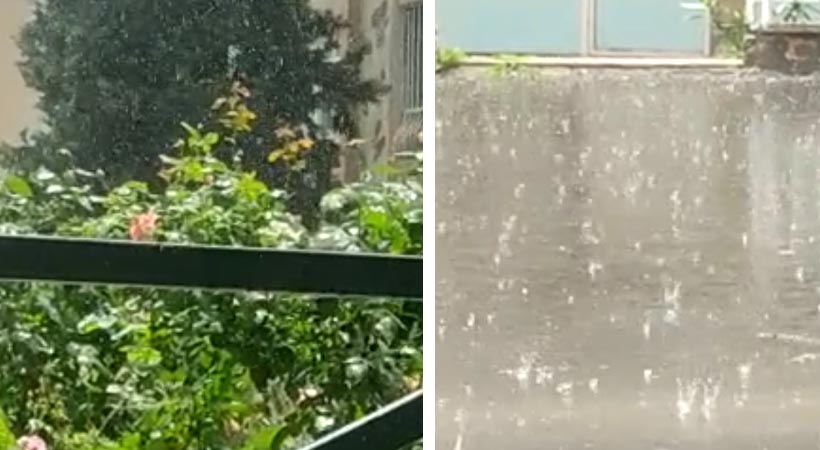 Urfa'ya mayıs ayında dolu yağdı;