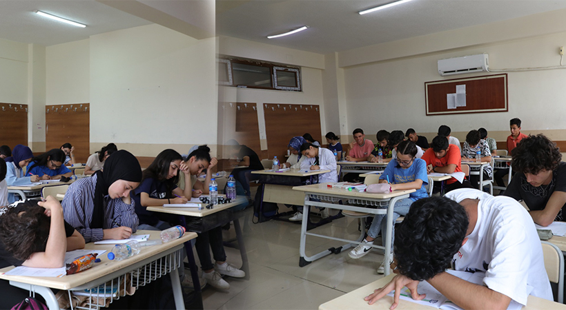YKS deneme sınavına yoğun katılım;