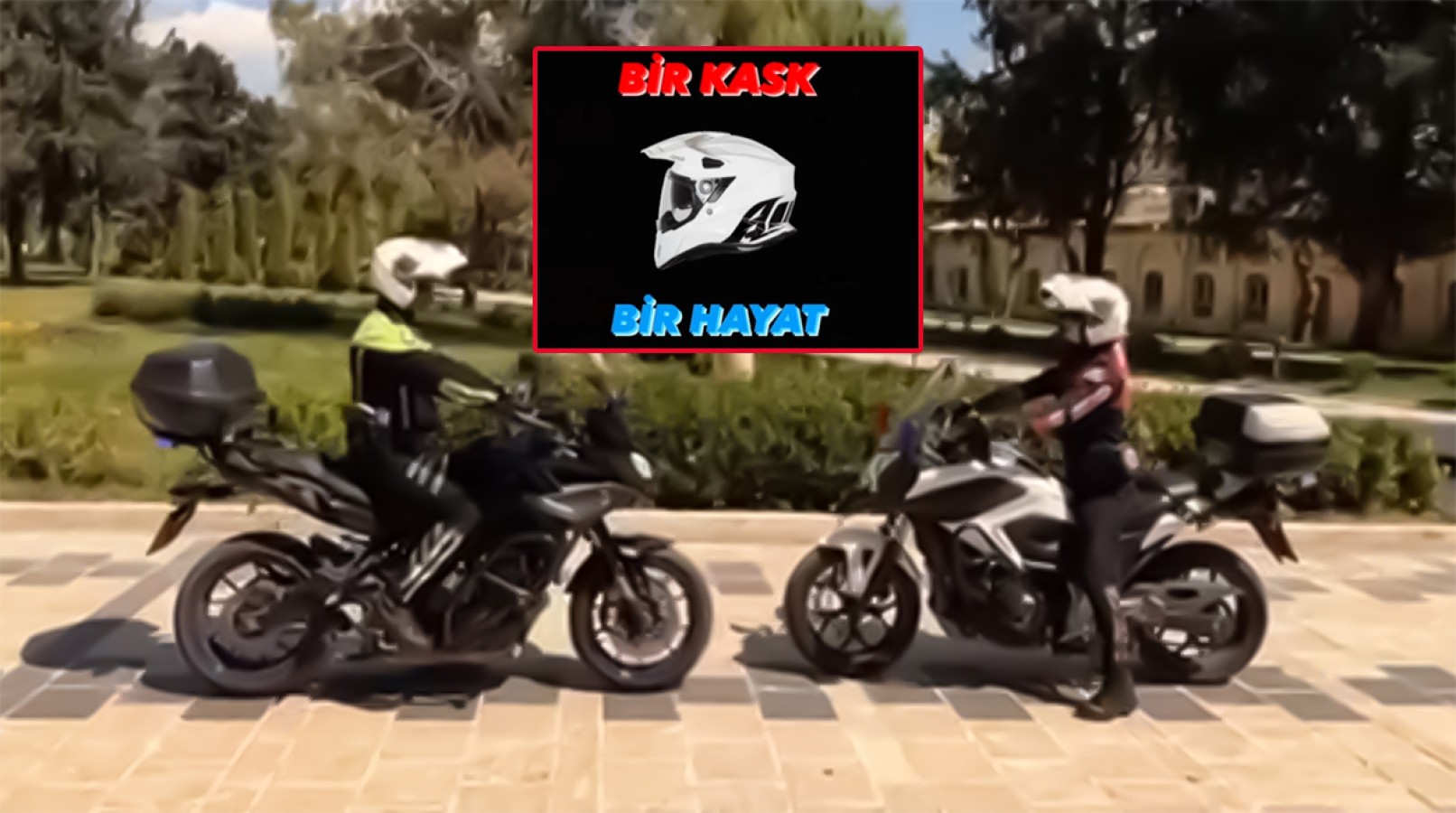 Urfa emniyetinden motosiklet sürücülerine kask uyarısı;