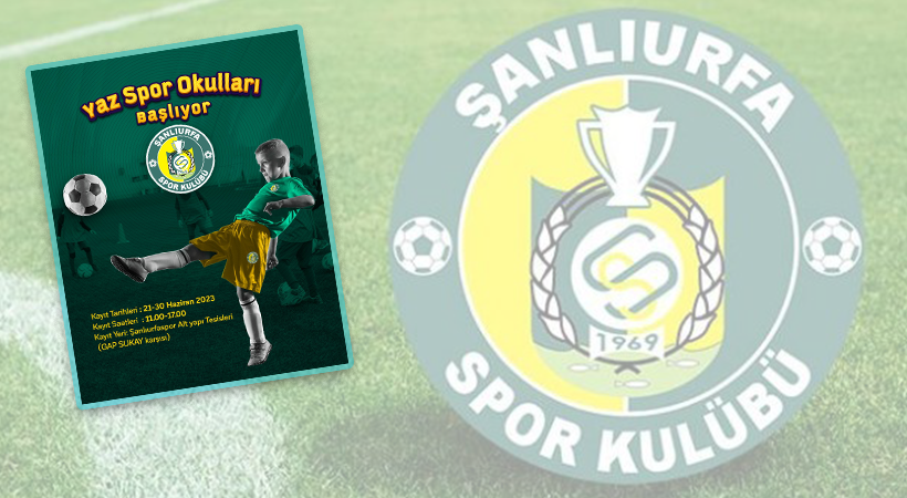 Şanlıurfaspor'da gençler için Yaz Spor Okulları başlıyor;