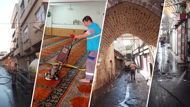 Eyyübiye’de Kurban Bayramı öncesi genel temizlik;
