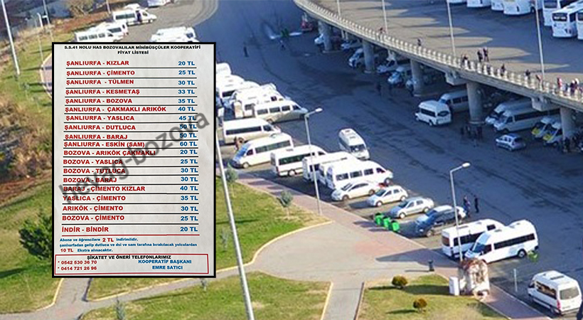 Urfa’da ulaşıma ilk zam geldi;
