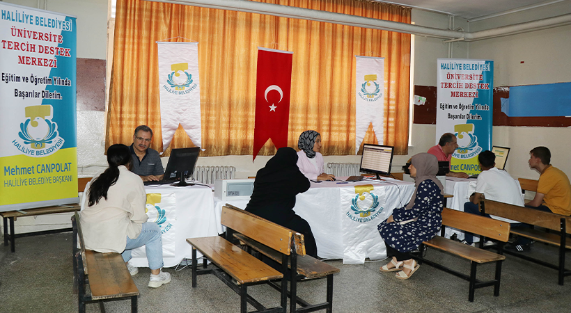 Haliliye Belediyesi tercih destek merkezi hizmette;