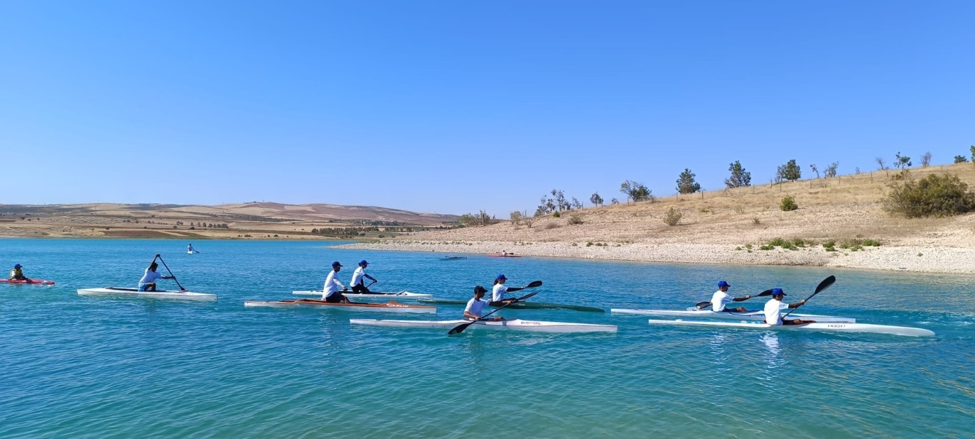 Urfa’da kano yarışması düzenlendi;