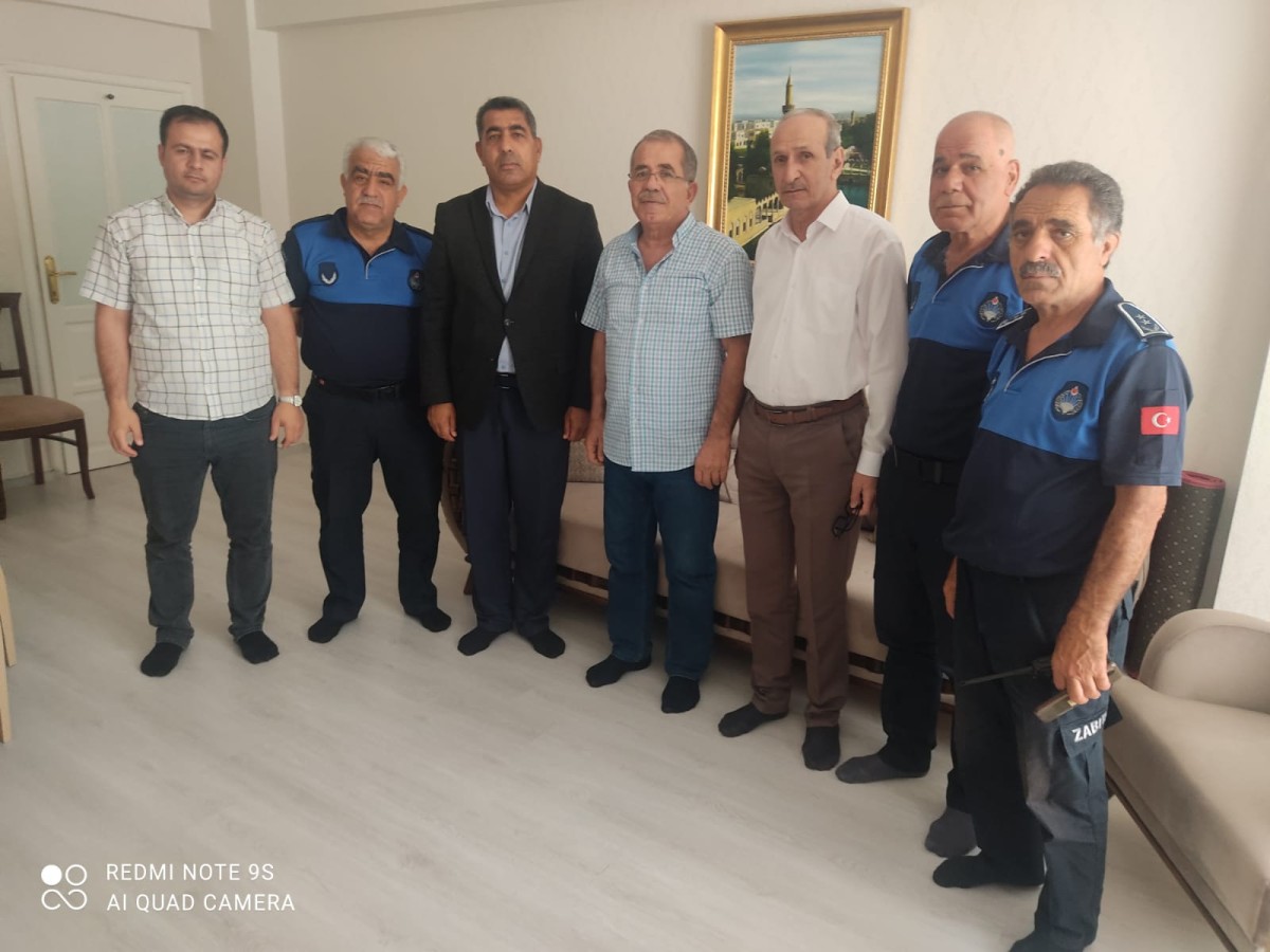 Zabıta Haftası'nda emekli zabıta müdürlerine anlamlı ziyaret;