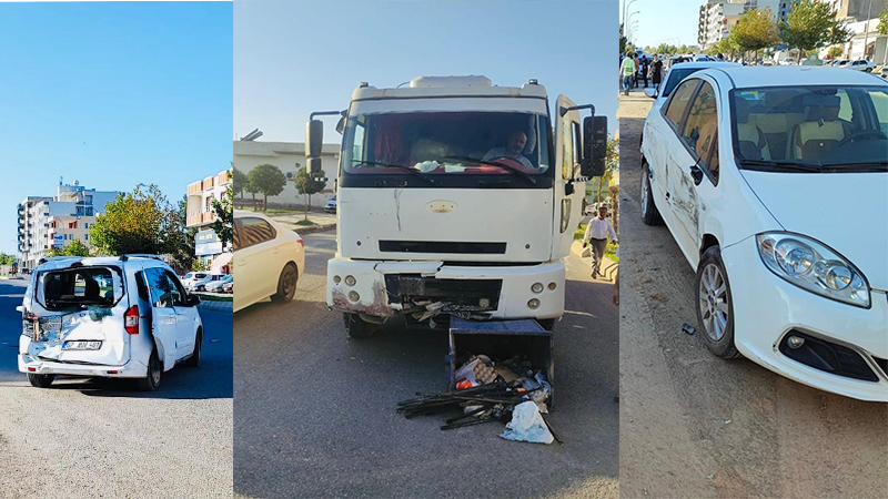 Ceylanpınar’da zincirleme kaza…
Faciadan kıl payı kurtuldular…;