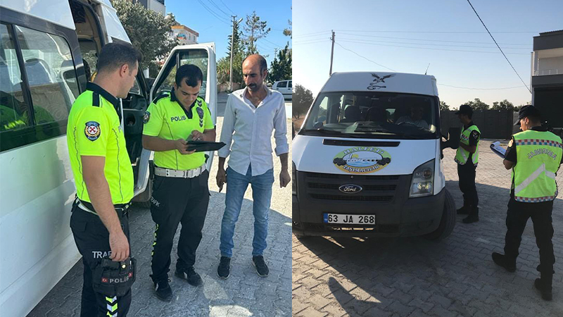 Halfeti’de okul servisleri denetlendi;