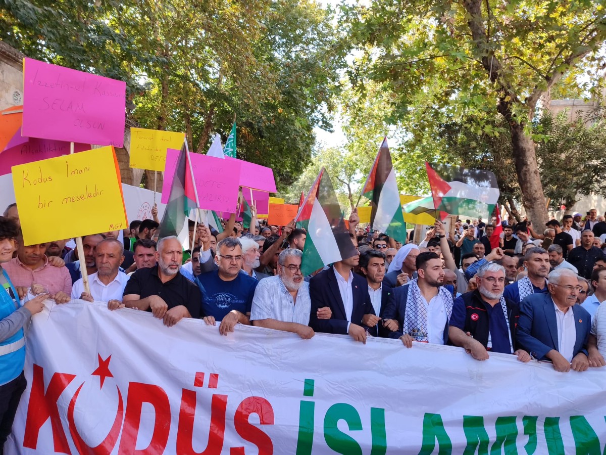 Urfa’da Filistin’e destek yürüyüşü (EK);