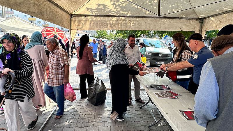 Halfeti'de silah atılmasına karşı bilgilendirme çalışması;