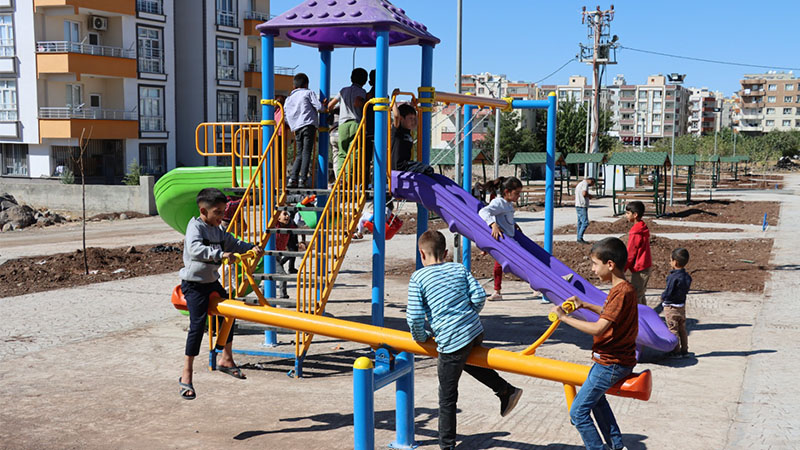 Siverek’in 3 farklı noktasında park çalışması;