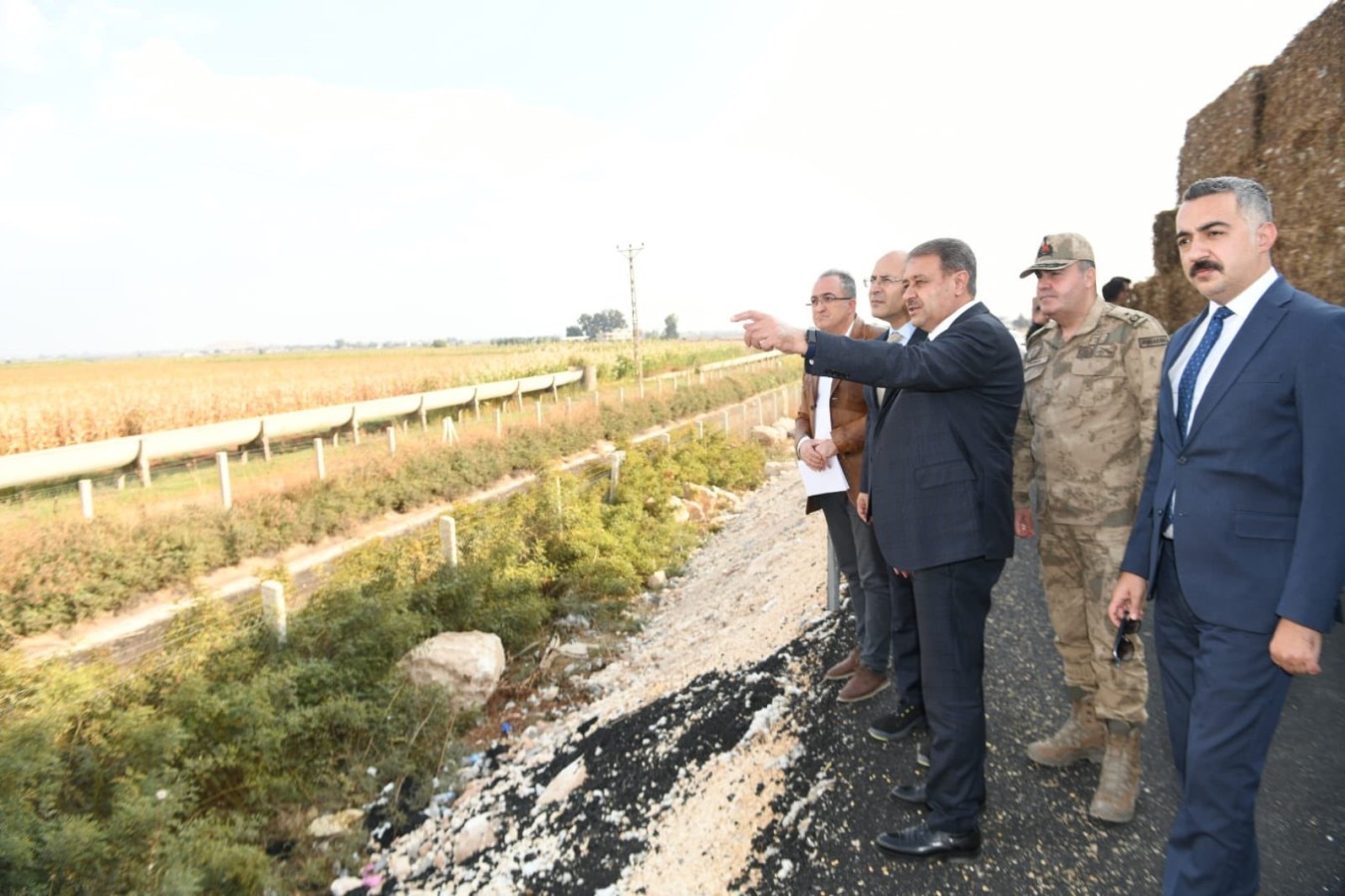 Vali Şıldak sulama kanallarını inceledi;