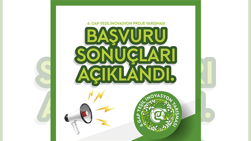 GAP Yeşil İnovasyon Yarışması'nda heyecan verici sonuçlar;