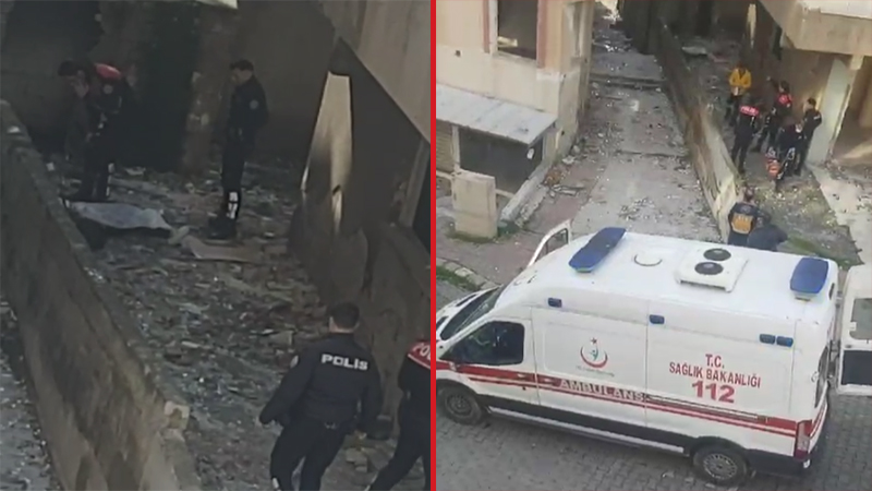Haliliye’de deprem sonrası boşaltılan binadan düşen şahıs öldü;