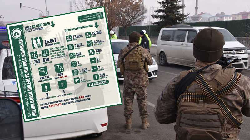 Jandarma'dan Şanlıurfa dahil 81 ilde eş zamanlı asayiş uygulaması;