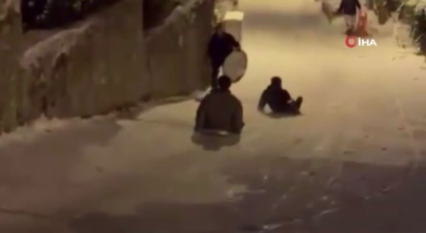 Karda kayak keyfi hastanede bitti...