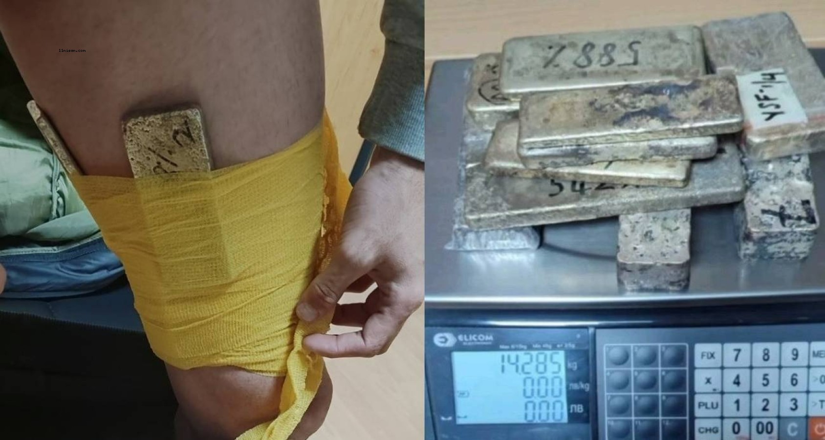 Bulgaristan gümrüğünde tır sürücüsü vücuduna sardığı 14 kilo altınla yakalandı;